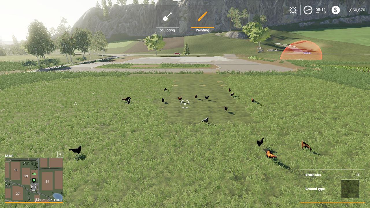 FS19 - Free Range Chickens V1.0