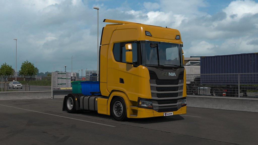 ETS2 - Low Deck Chassis Addon for Eugene Scania NG v1.2 (1.35.X)