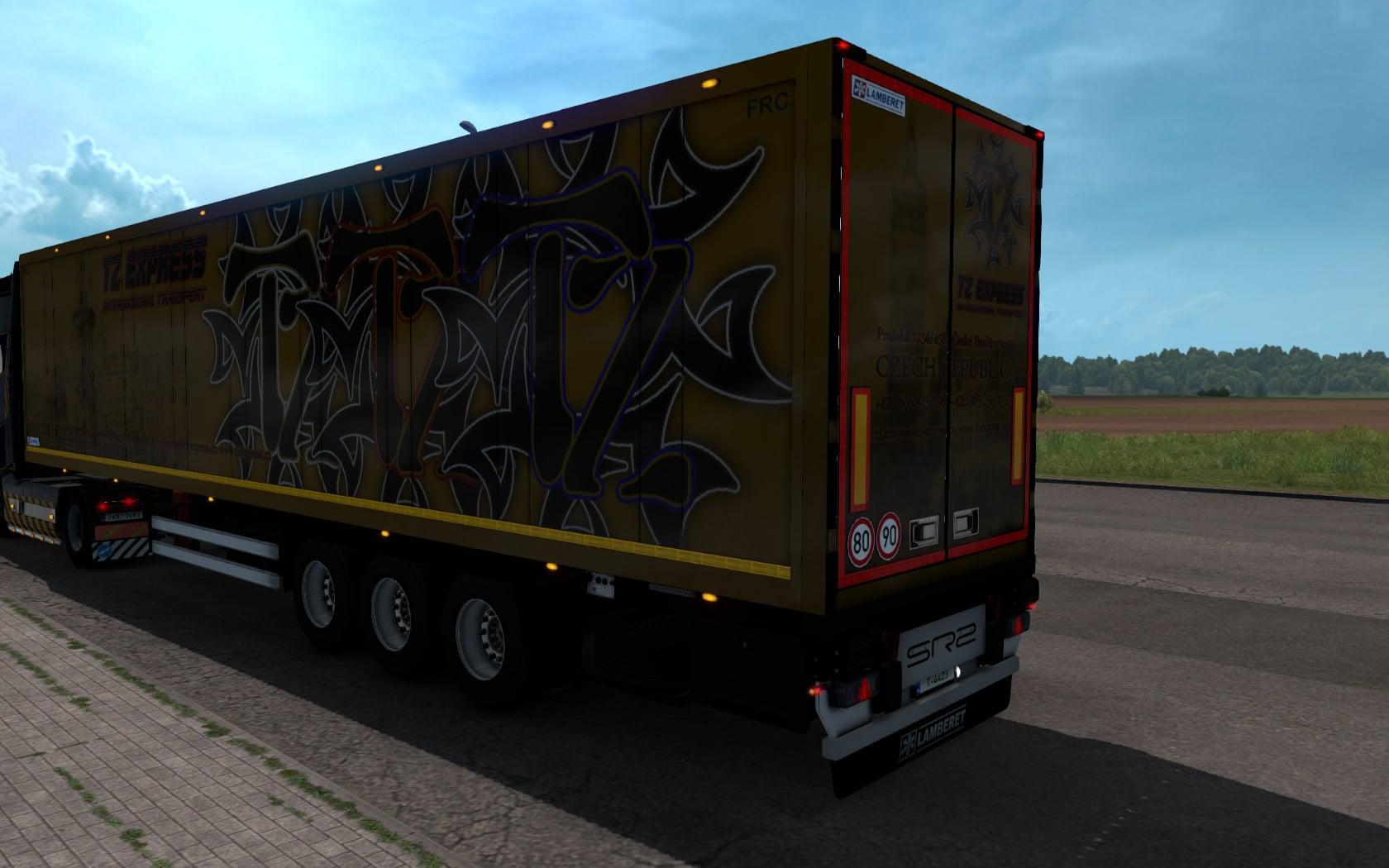 ETS2 - TZ Express Ownable Best Trailer Pack (1.39.1)