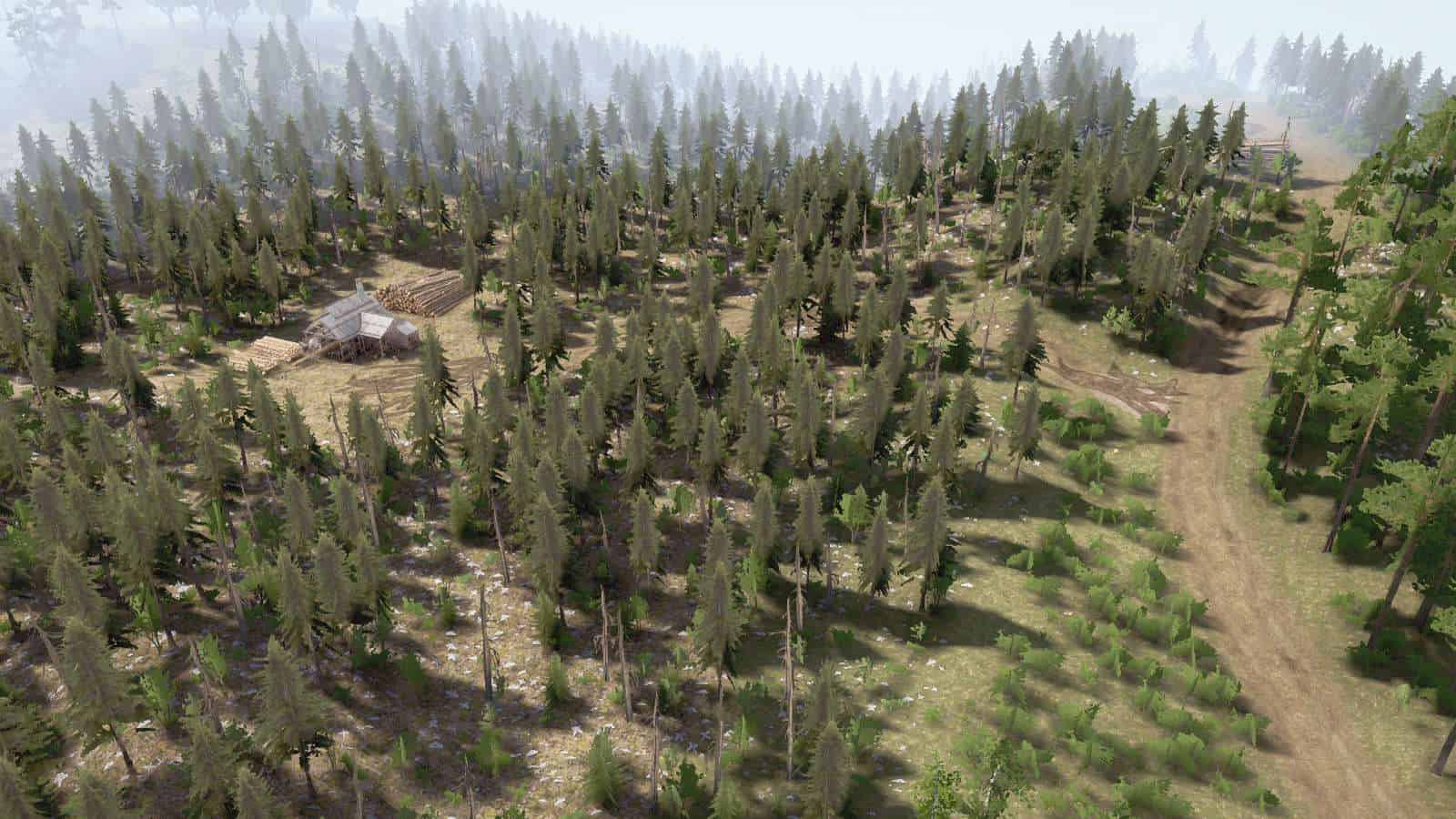 Spintires:Mudrunner - Fields And Forest Map