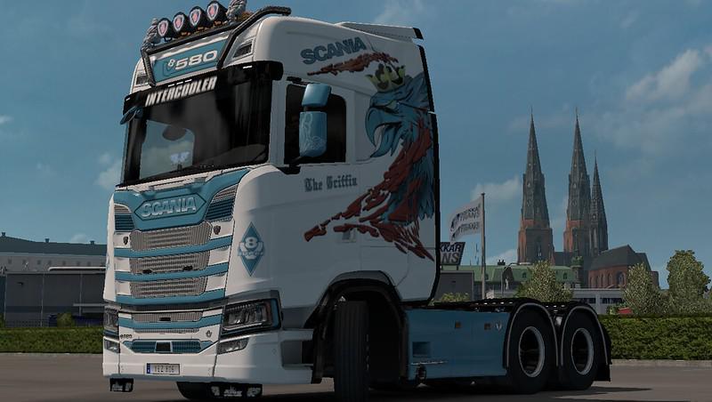 ETS2 - Scania S The Griffin Skin V1.0 (1.35.X)