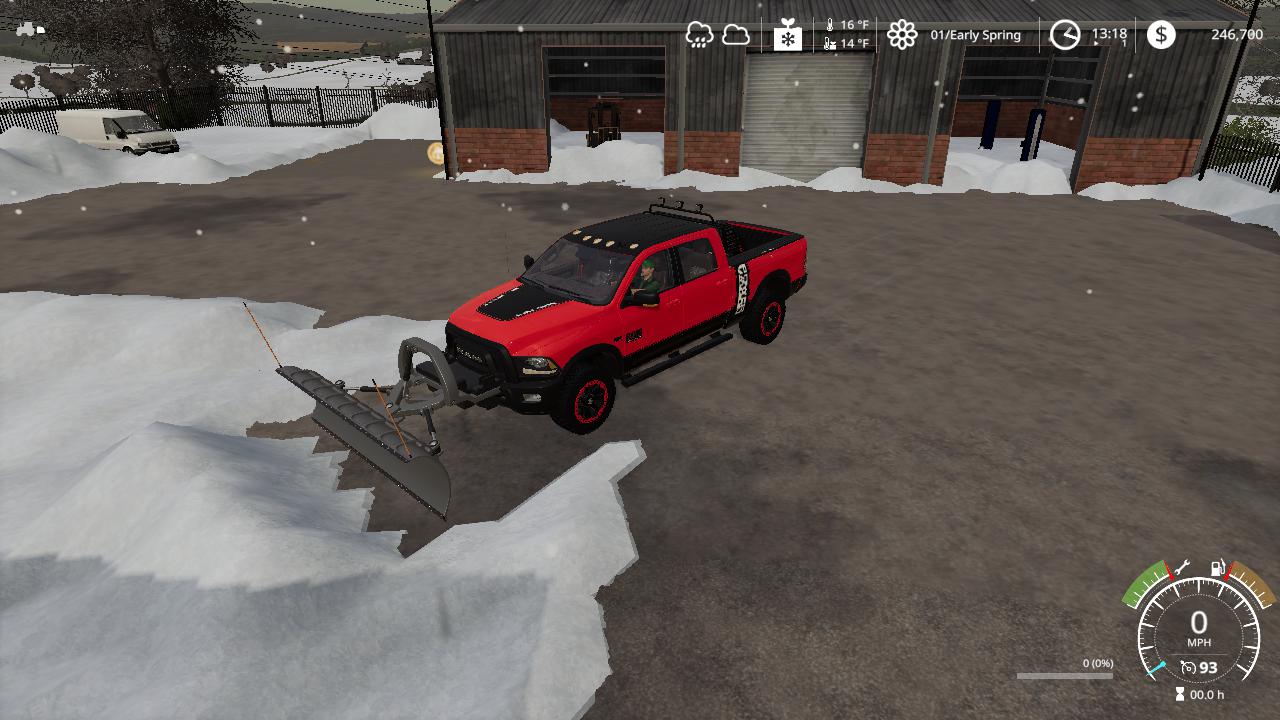 FS19 - Dodge Power Wagon Plow v1.0