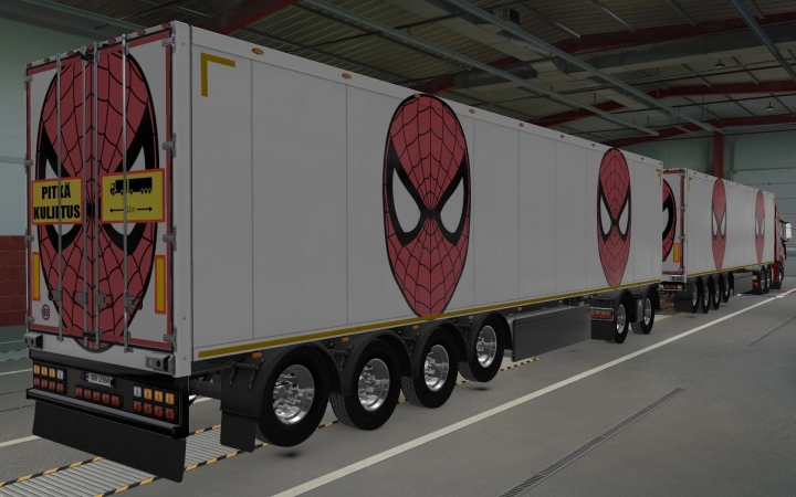 ETS2 - Owned Trailers SCS Spider-Man Skin (1.40.x)