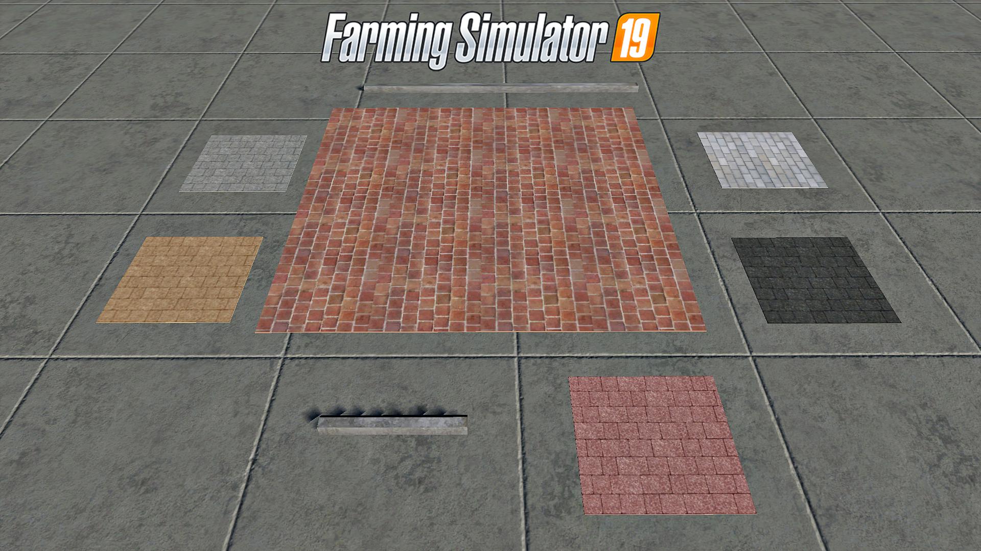 FS19 - Placeable Brick Pack V1.0