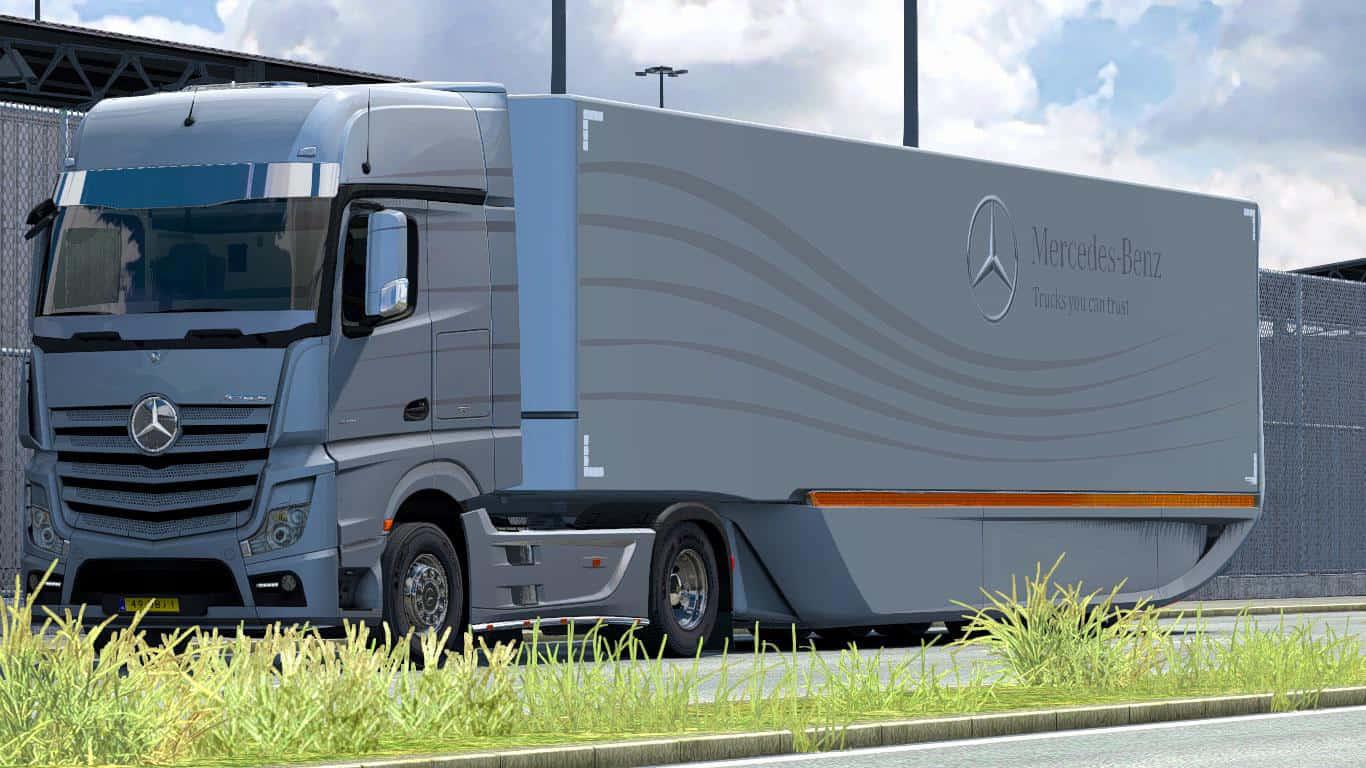 ETS2 - Mercedes-Benz AeroDynamic Trailer V1.2 (1.39.x)