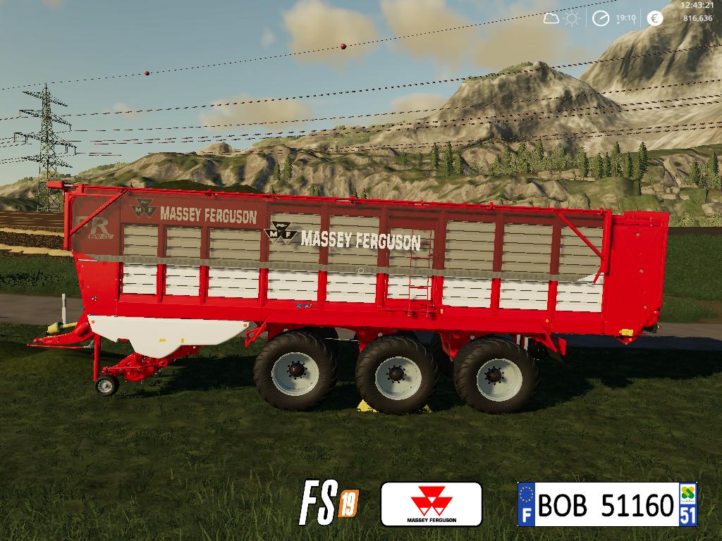 FS19 - Massey Ferguson FR600CV Trailer V1.0
