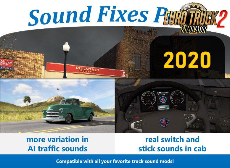 ATS - Sound Fixes Pack V20.0 (1.36.x)