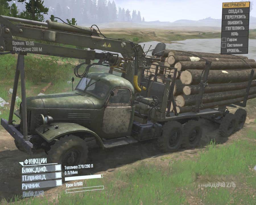 Spintires:Mudrunner - Zil-157 Truck from DLC Chernobyl V10.06.19