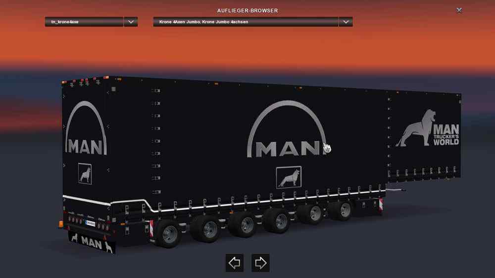 ETS2 - Long Trailer Krone Man V2.0 (1.36.x)