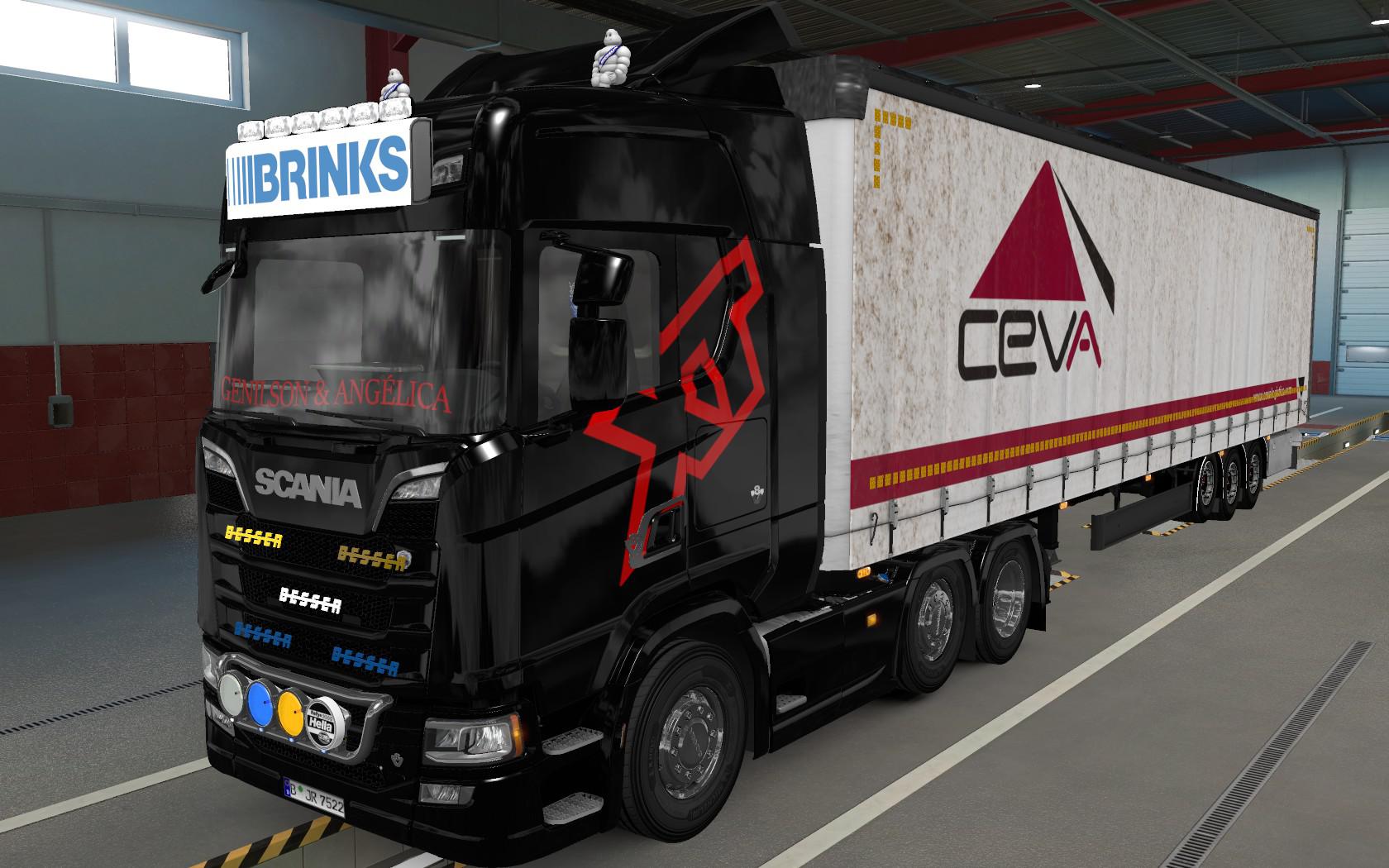 ETS2 - Big Lightbox Scania R And S 2016 Brinks (1.39.x)