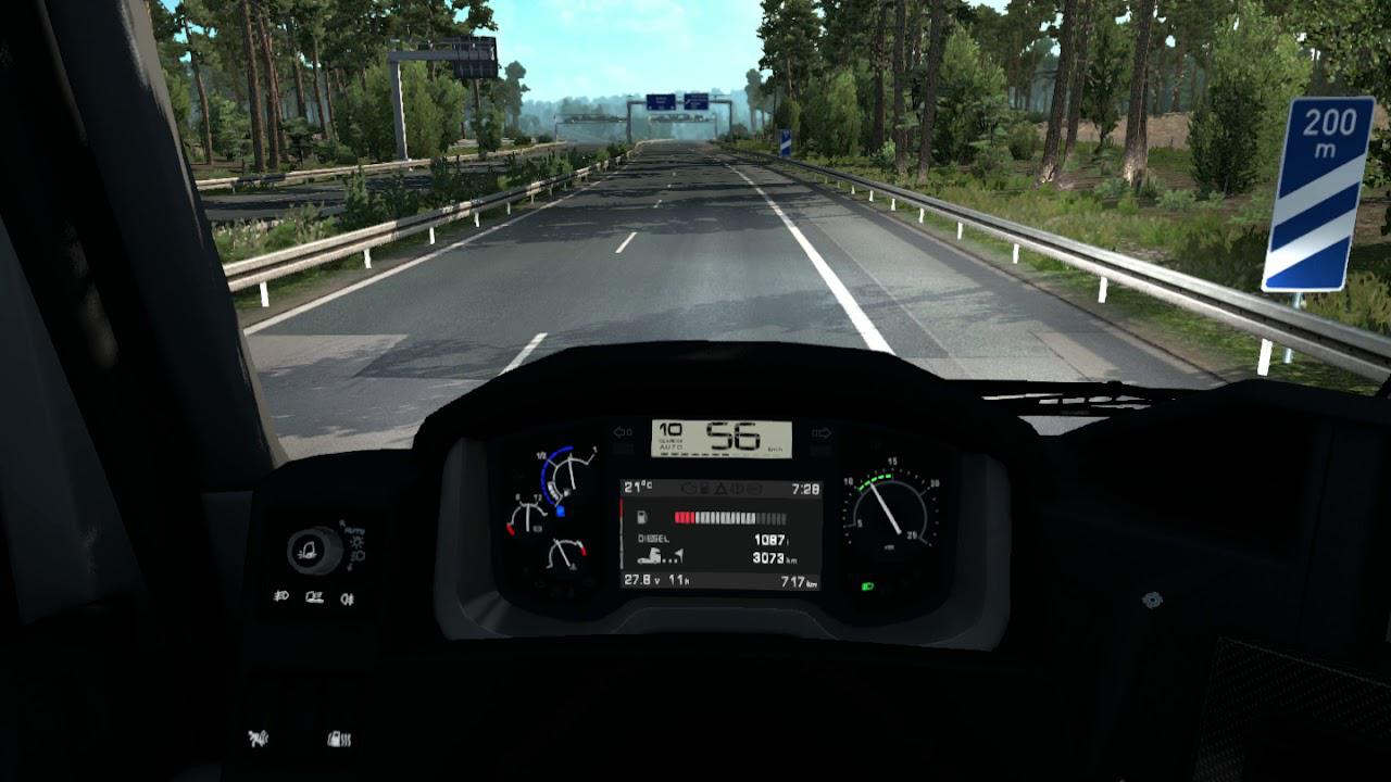 ETS2 - Renault Range-T Alternate Dashboard Computer V1.0 (1.35.x)