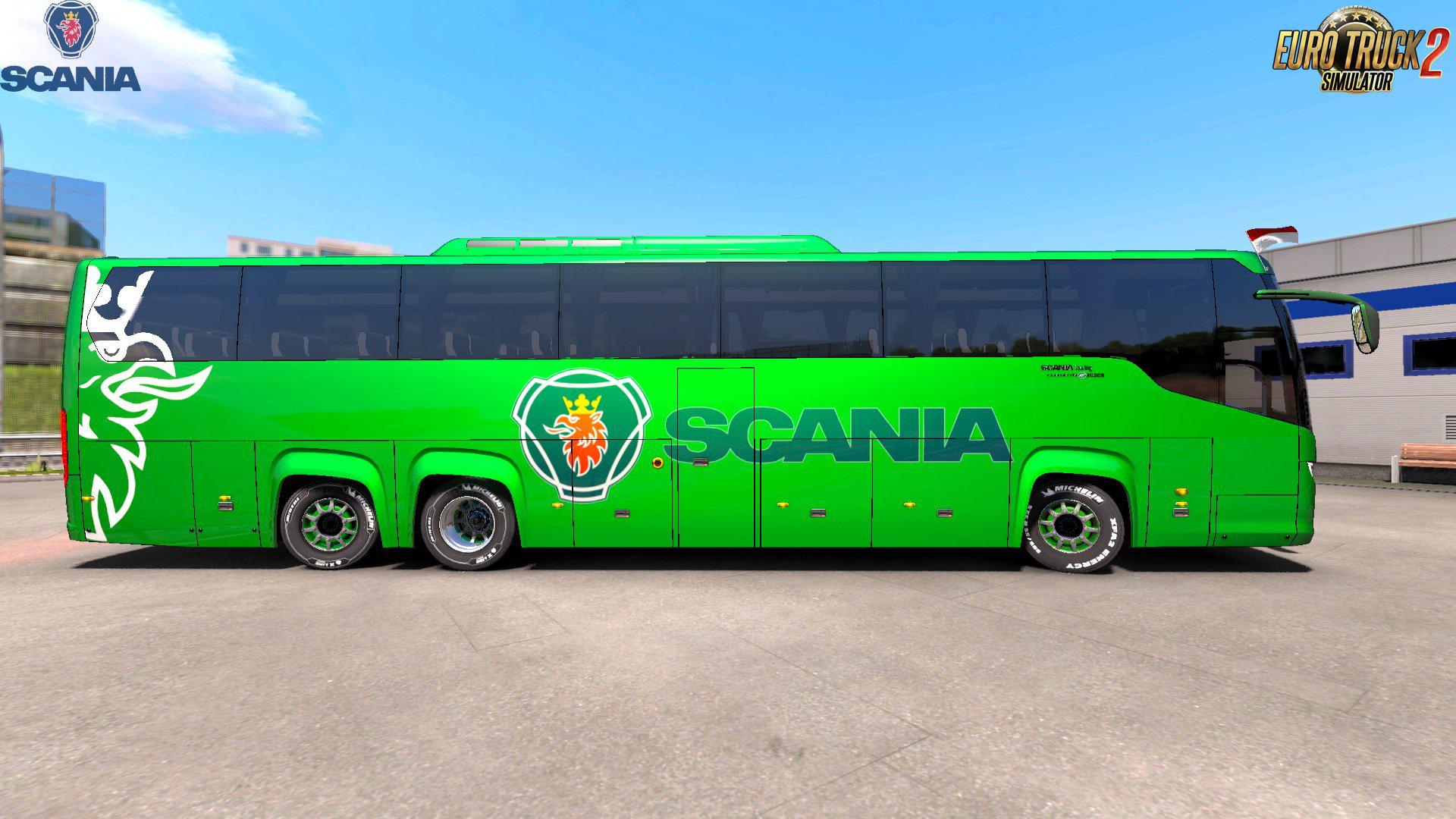 ETS2 - Scania Touring Bus + Interior V1.5 (1.36.x)