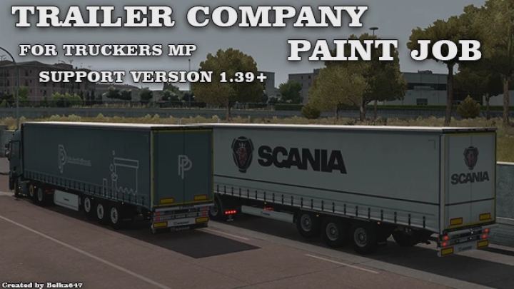 ETS2 - Trailer Company Paint Job for TruckersMP V1.0 (1.40.x)