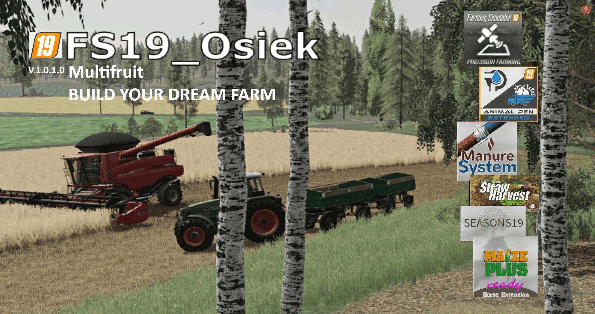 FS19 - Osiek Map V1.0.1.0