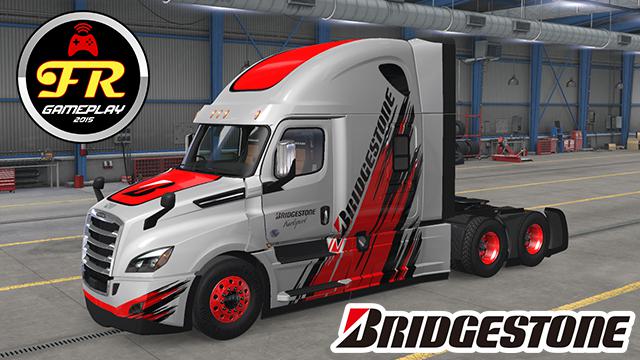 ETS2 - Freightliner Cascadia Bridgestone Skin V1.0 (1.39.x)