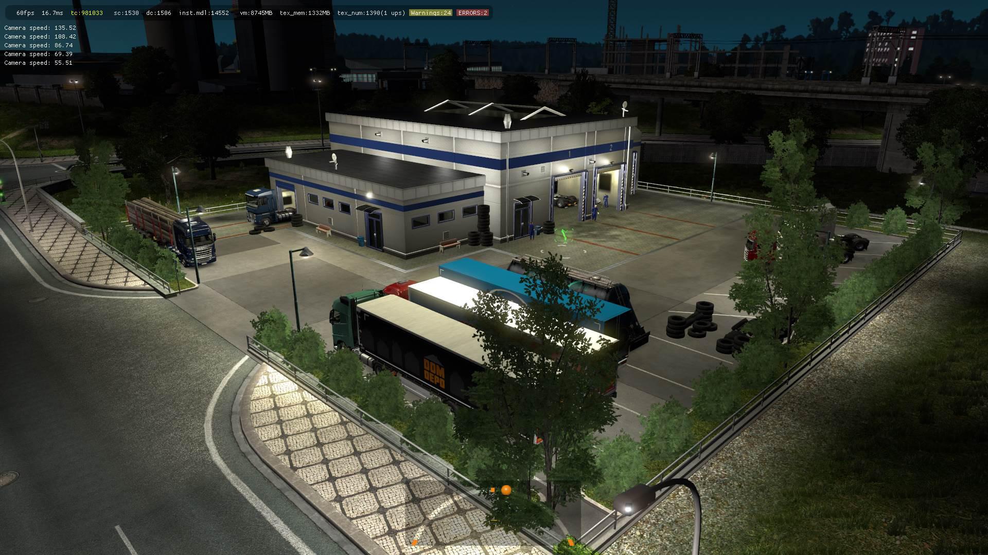 ETS2 - New Prefabs of Companies, Garages and Service Mod V2.0 (1.35.X