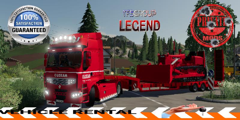 FS19 - Renault Premium Rental Loxam V1.5