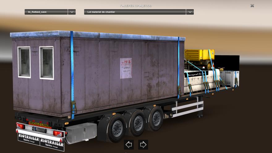 ETS2 - Flatbed Rio Trailer Pack (1.38.x)