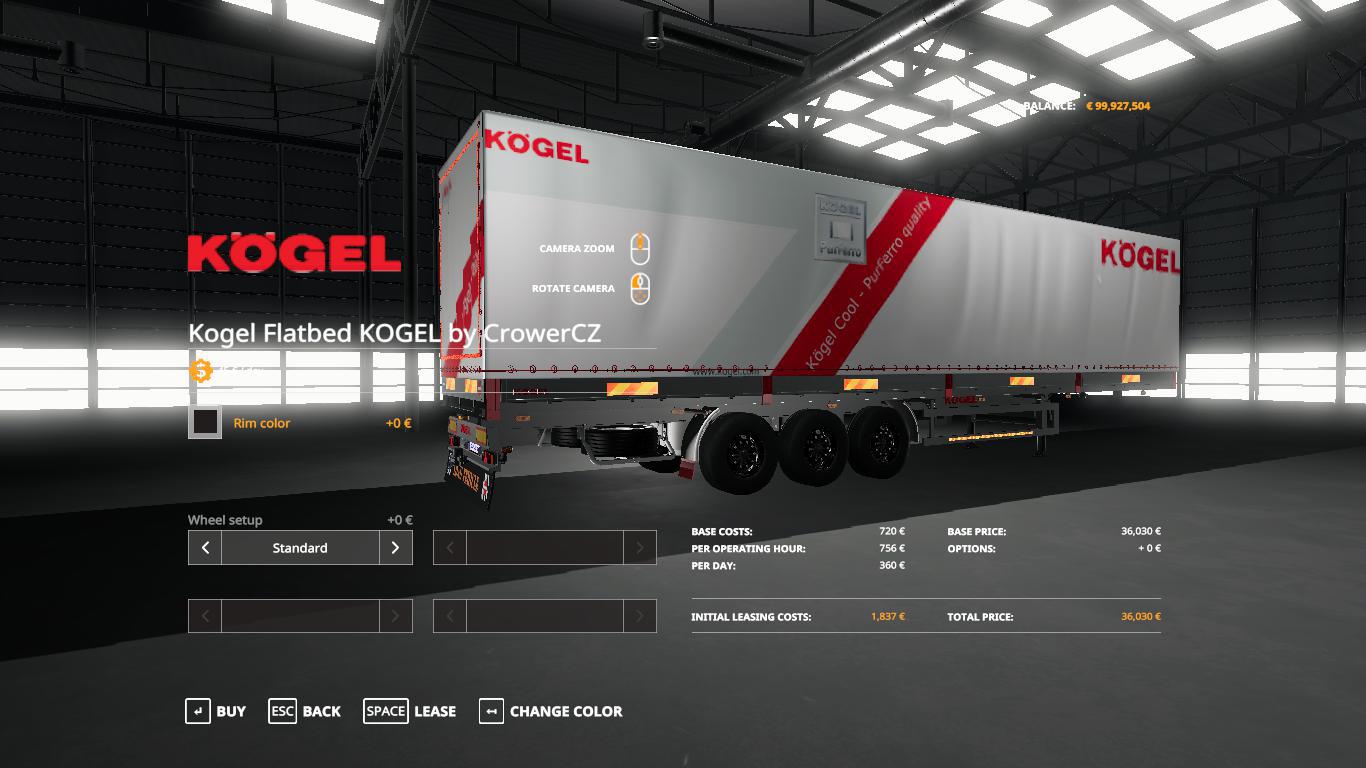 FS19 - Kogel Original Autoloader Trailer V1.0