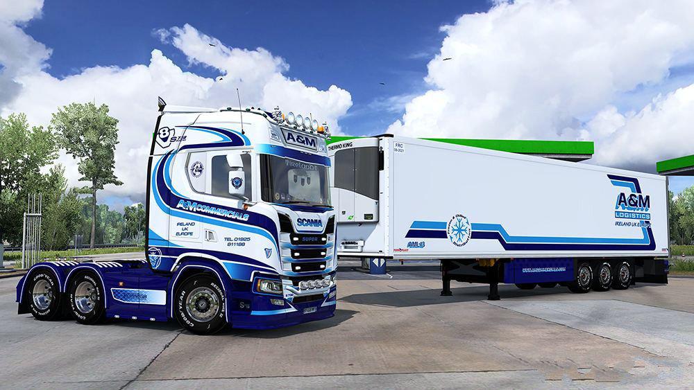 ETS2 - Scania S A&M Commercials Combo Skin (1.37.x)