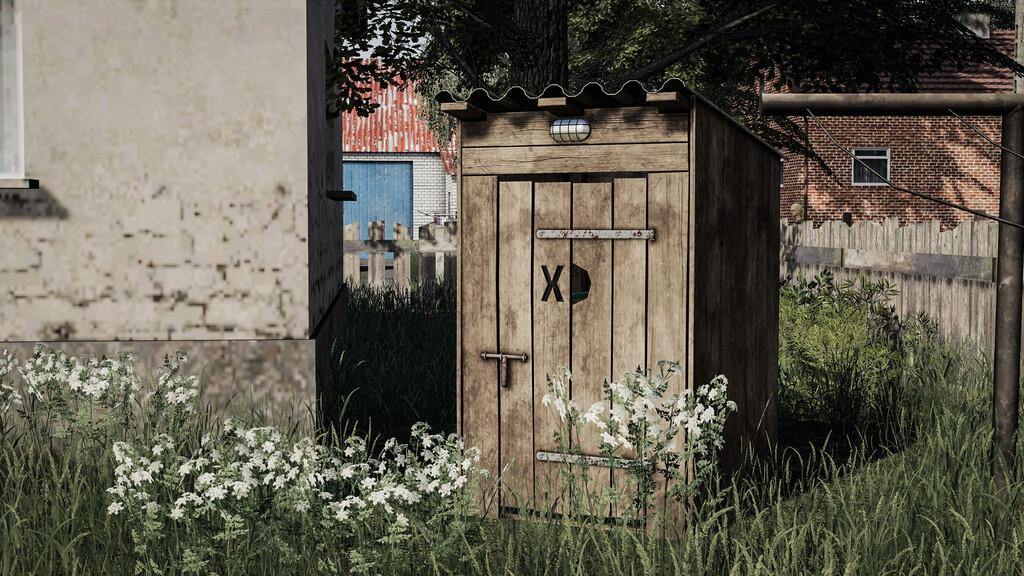 FS19 - Wooden Toilet V1.0