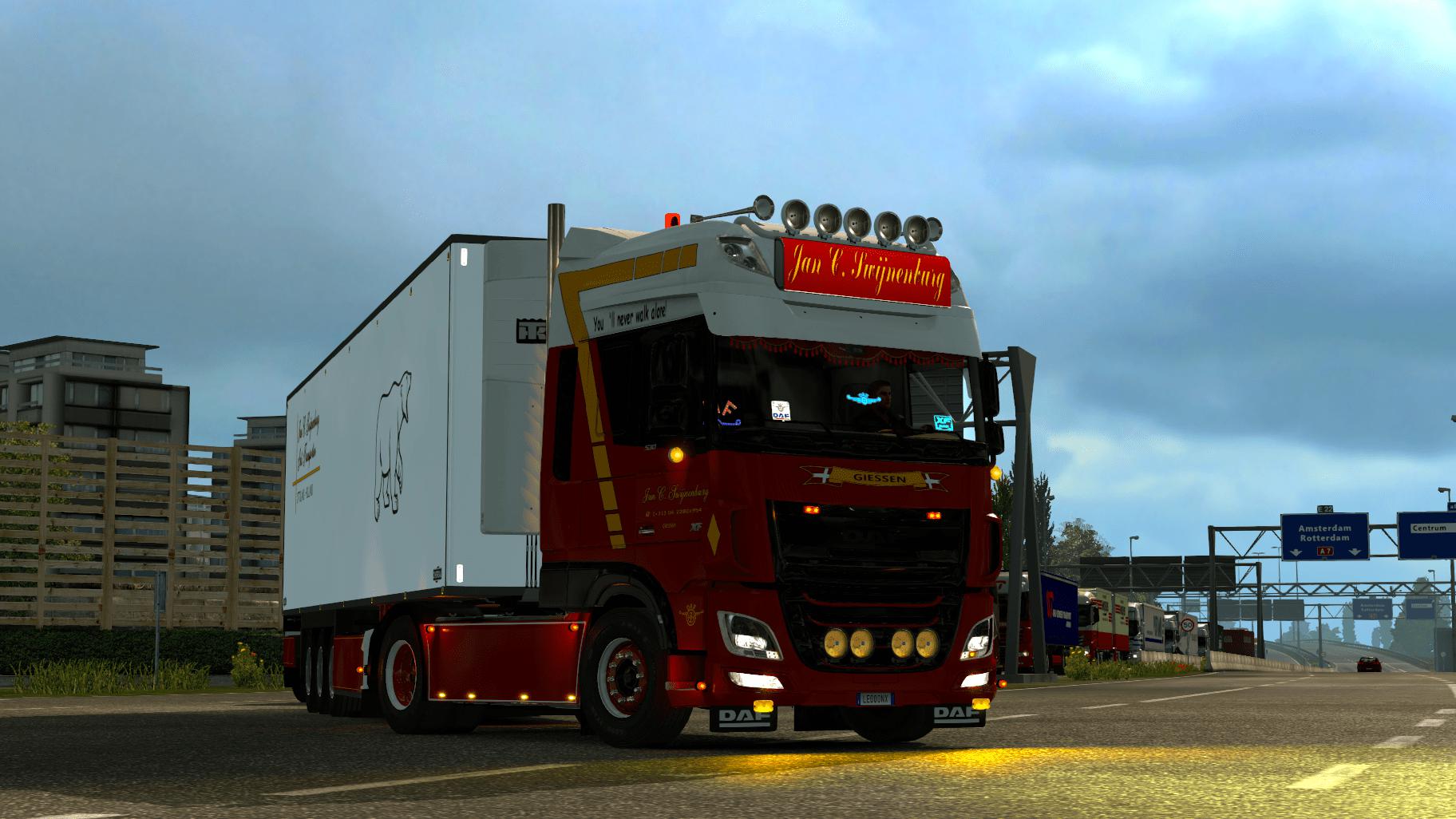 ETS2 Jan C. Swijneneburg Skin Daf 6 (1.35.X) Euro Truck Simulator 2