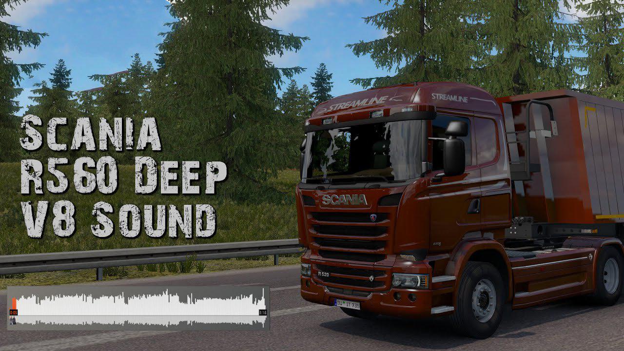 ETS2 - Scania R560 Deep V8 Sound V10.0 (1.36.x)