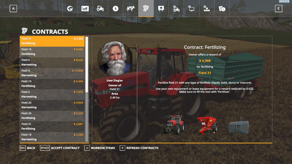 FS19 - Refresh Contracts V1.0.0.1