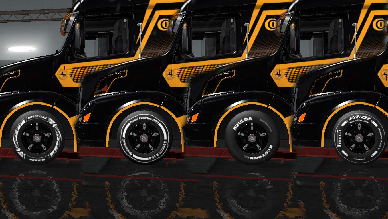 ETS2 - Tire Pack for All Trucks and Trailers V4.5 (1.36.x)