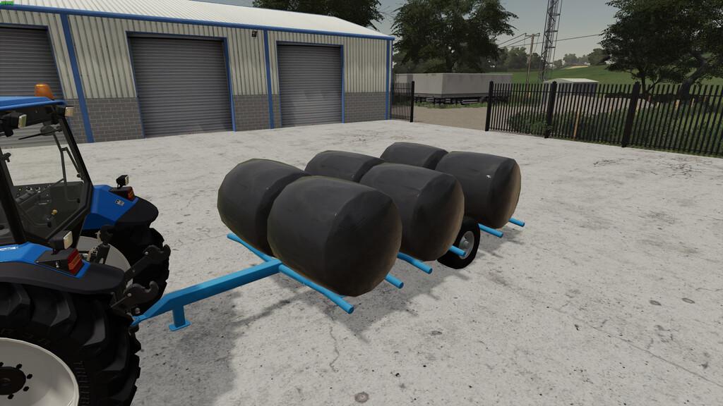FS19 - Round Bale Trailer V1.0