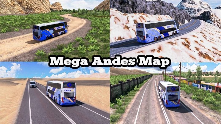ETS2 - Mega Andes Map Mod Peru V1.2 (1.40.x)