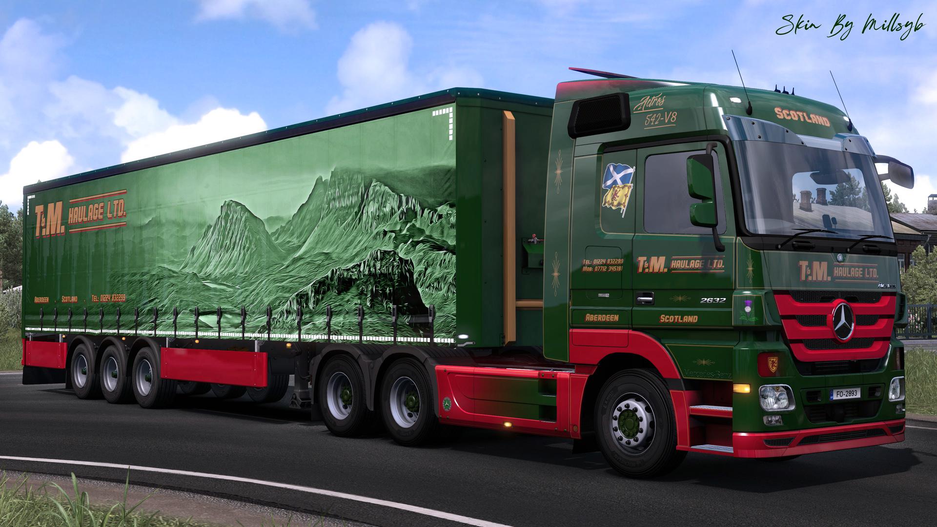 ETS2 - T&M Haulage Ltd Combo Skin V1.0 (1.36.x)