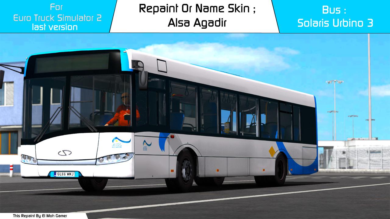 ETS2 - Solaris Urbino 3 Alsa Agadir Skin (1.39.x)