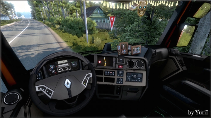 Ets2 Dark Interior For Renault Range T V1 3 1 40 X Euro Truck Simulator 2 Mods Club