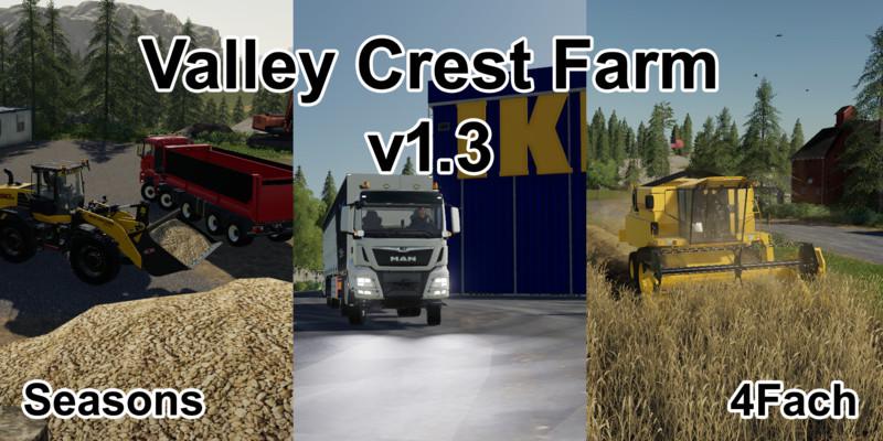 FS19 - Valley Crest Farm 4X Map V1.3