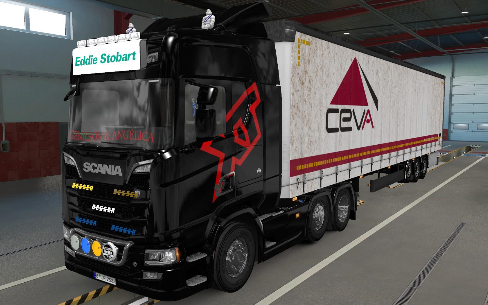 ETS2 - Big Lightbox Scania R And S 2016 Eddie Stobart (1.39.x)