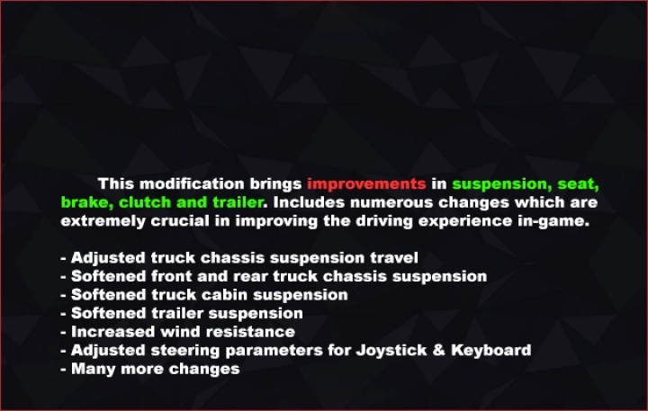 ETS2 - Dynamic Suspension V6.3.5 (1.41.x)