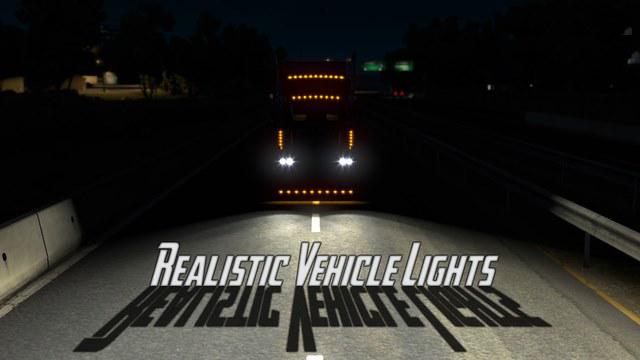 ATS - Realistic Vehicle Lights Mod v4.3 ATS 1.36