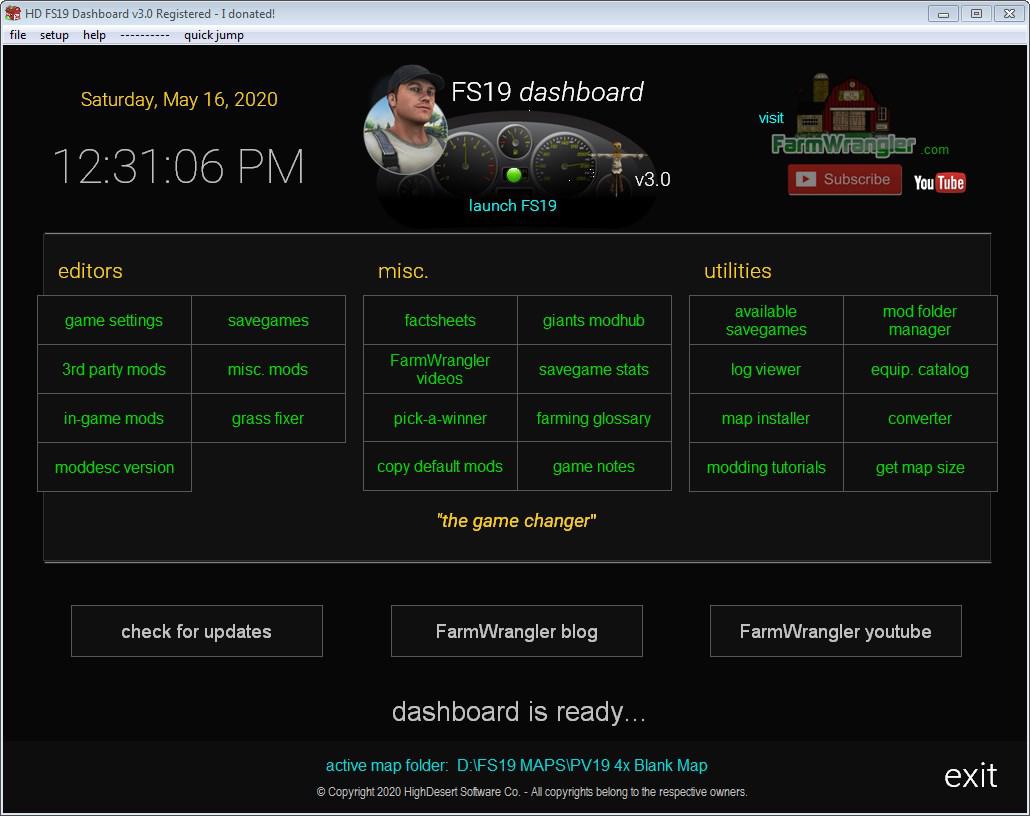 FS19 - Dashboard V3.31