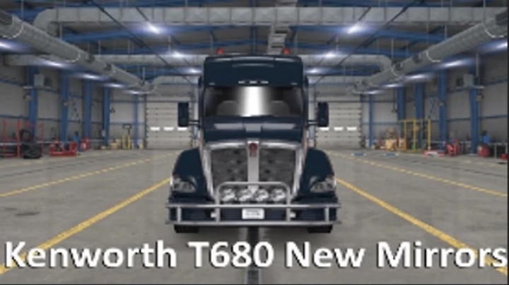 ATS - Kenworth T680 New Mirrors V1.0 (1.40.x)