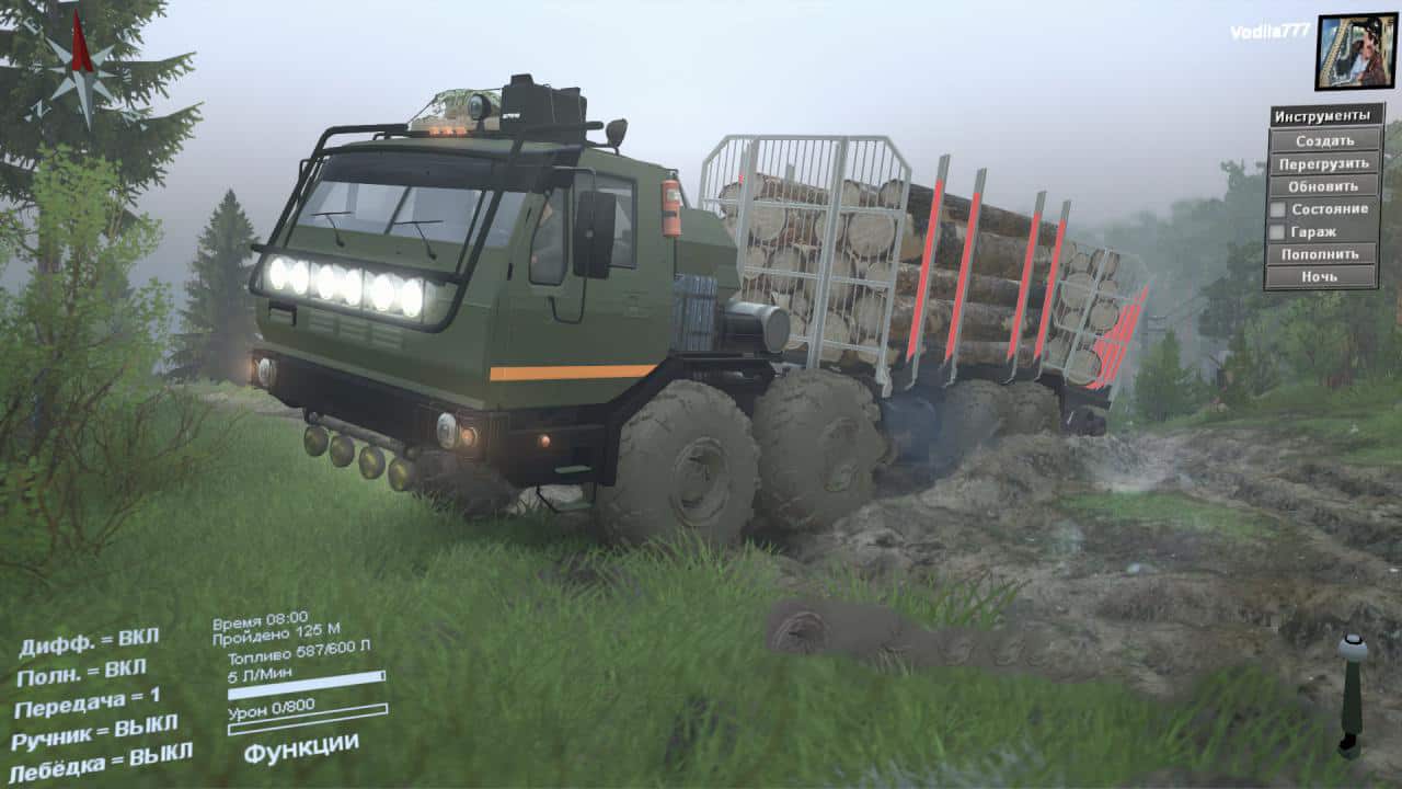 Spintires - Kraz 7E6316 Siberia Truck V02.04.20