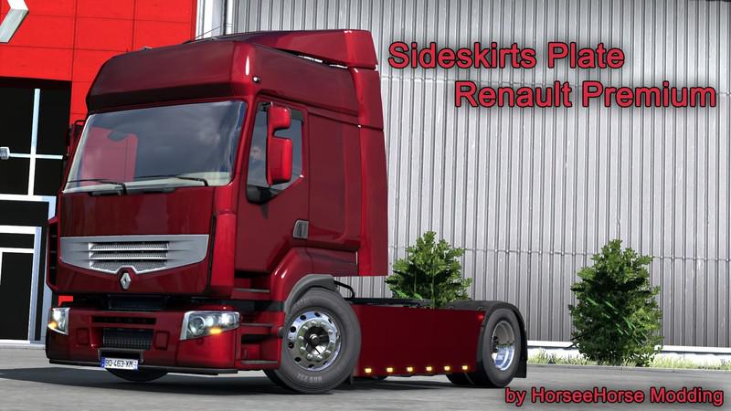 ETS2 - Renault Premium Sideskirts Plate V2.2 (1.39.x)