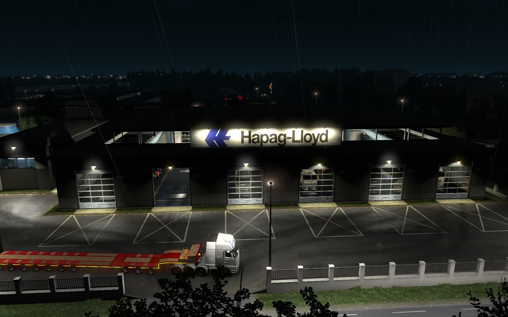 ETS2 - Hapag Lloyd White Garage Mod (1.39.x)