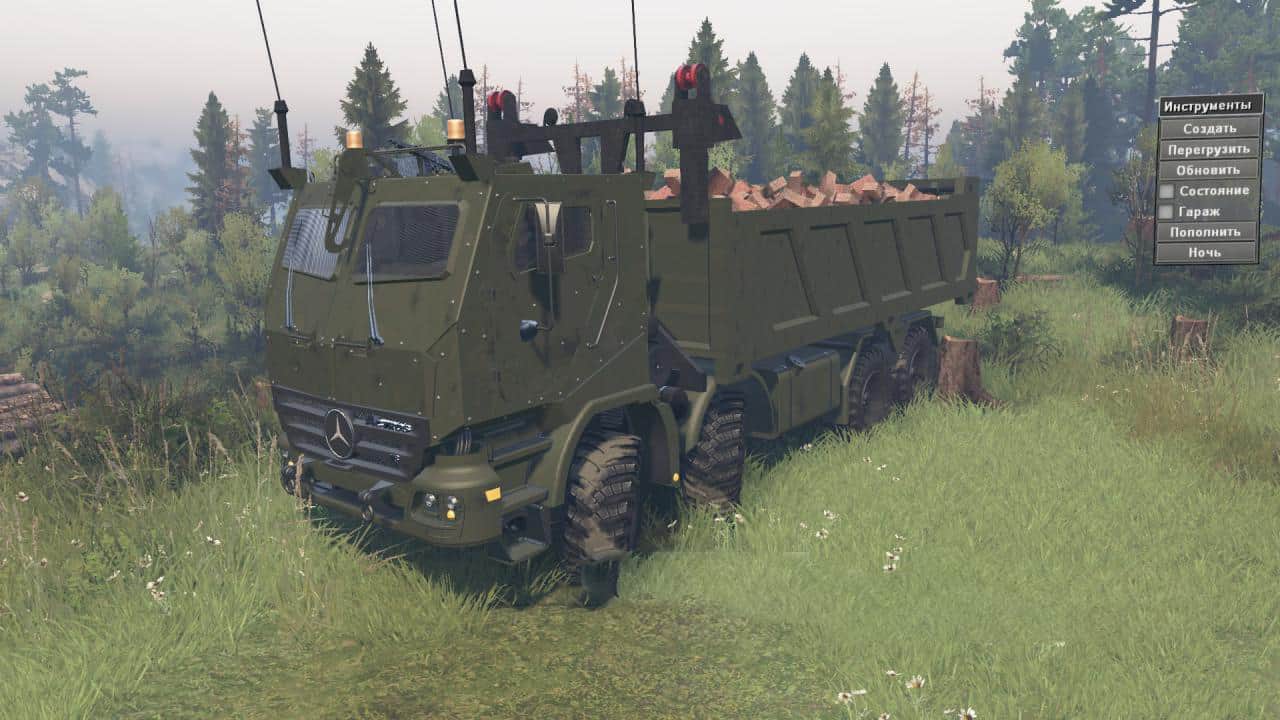 Spintires - Mercedes-Benz Actros HABRV Truck V1.0