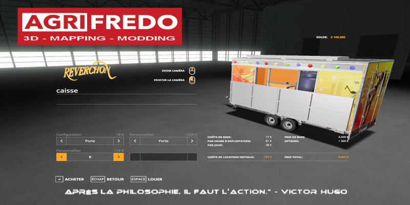 FS19 - Self-Buffering Cashing Trailer V1