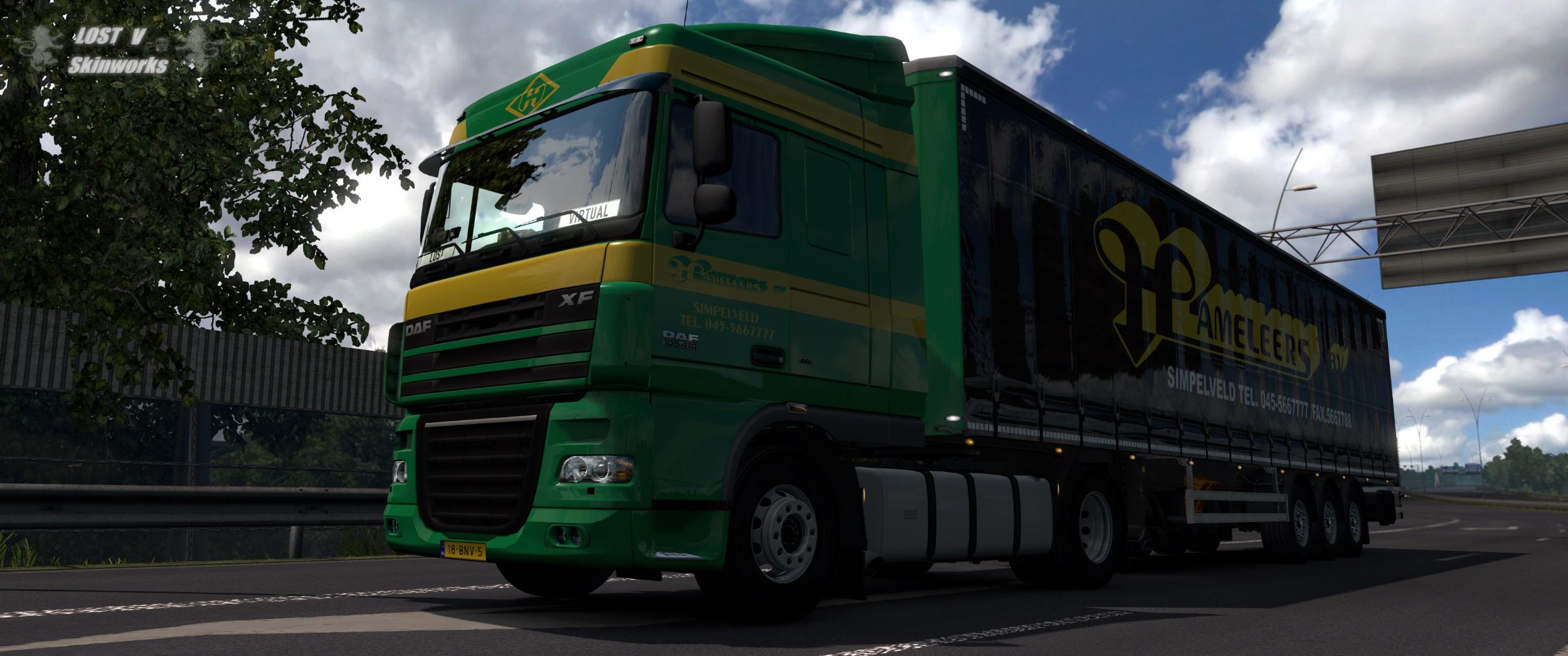 ETS2 - Hameleers Skin Pack V1.1 (1.38.x)