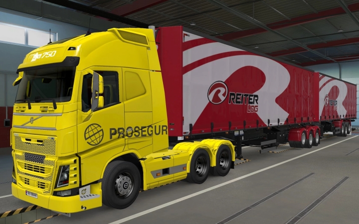 RODOJUNIOR CONJUNTO SKINS FREE VOLVO FH TOP ETS 2 1.44 