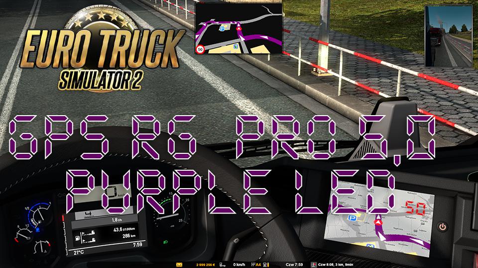 ETS2 - GPS RG Pro Purple Led V5 (1.38.x)