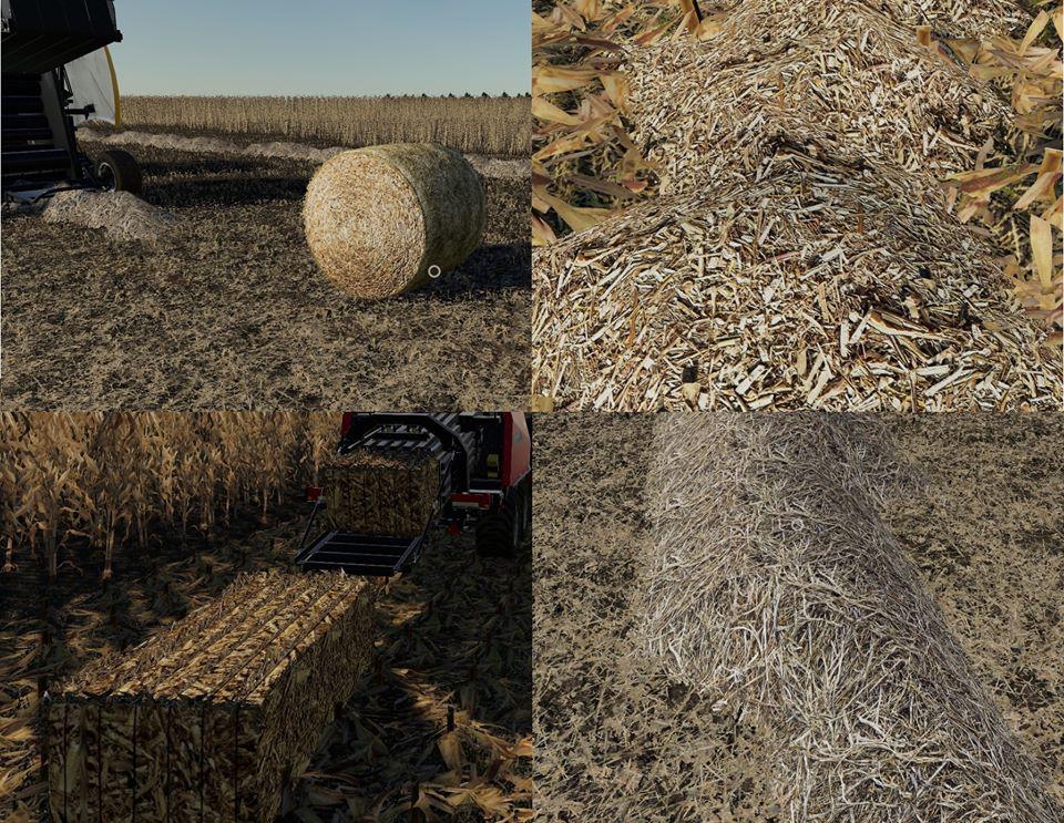 FS19 - Corn & Soybean Straw Bales V1.0