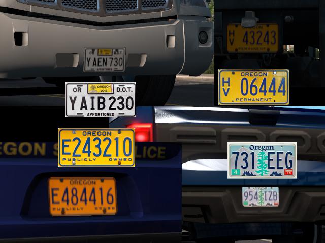 ATS -  Improved Licence Plates V1.3 (1.36.x)